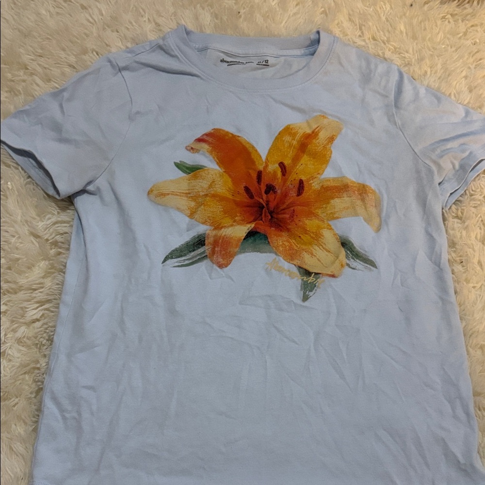 Girls Abercrombie Kids Floral Graphic T-Shirt